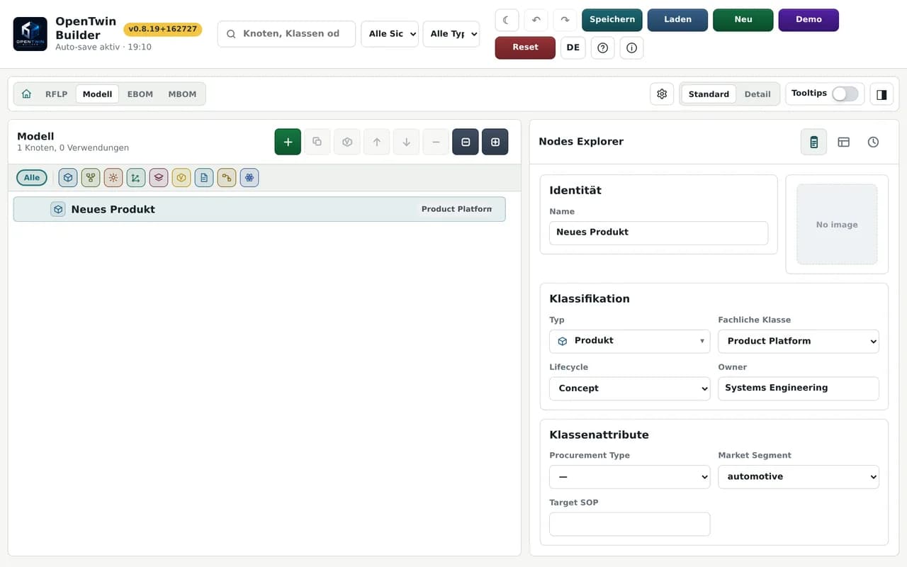 OpenTwin Builder — Modelliert nach den Regeln.